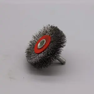 Small Steel Swarf Brush With Shaft For Sterling 230