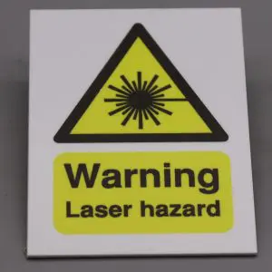 Warning Laser Safety Sign