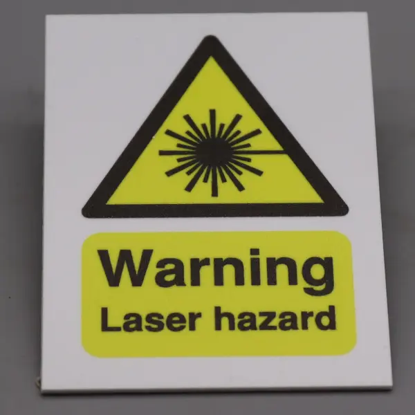 Warning Laser Safety Sign