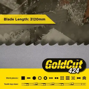 3120 x 27 x 0.9mm - GoldCut 424 Bandsaw Blade