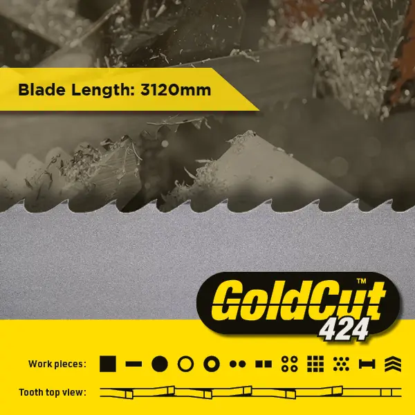 3120 x 27 x 0.9mm - GoldCut 424 Bandsaw Blade