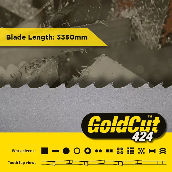3350 x 13 x 0.9mm - GoldCut 424 Bandsaw Blade