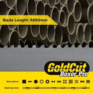 6800 x 41 x 1.3mm - GoldCut BoxerPro Bandsaw Blade