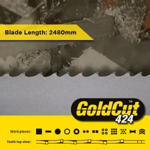 2480 x 27 x 0.9mm - GoldCut 424 Bandsaw Blade