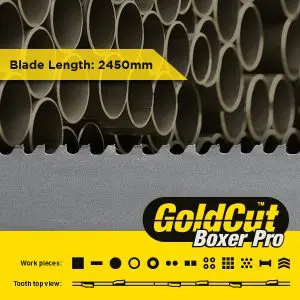 2450 x 27 x 0.9mm - GoldCut BoxerPro Bandsaw Blade