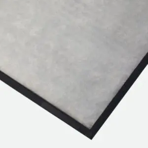 A safety mat with an absorbent layer.