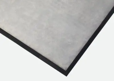 A safety mat with an absorbent layer.
